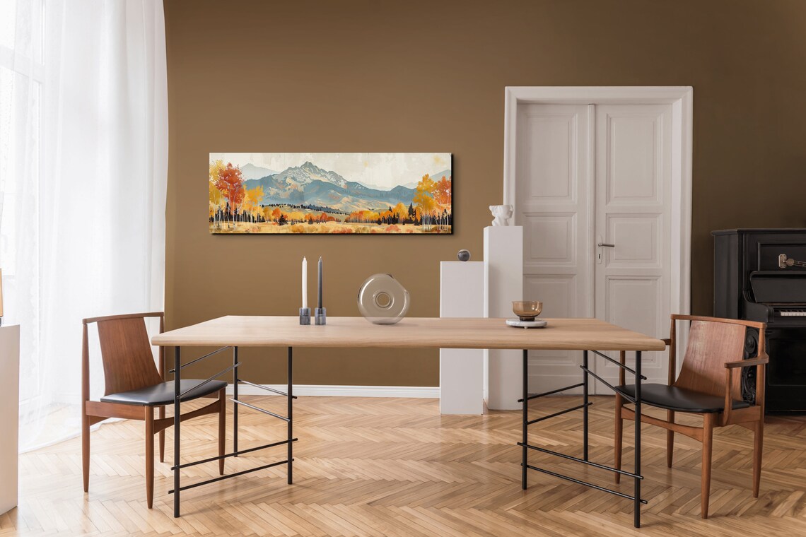 Sun Valley Idaho Mid-Century Modern Panoramic Art Print - Image 7