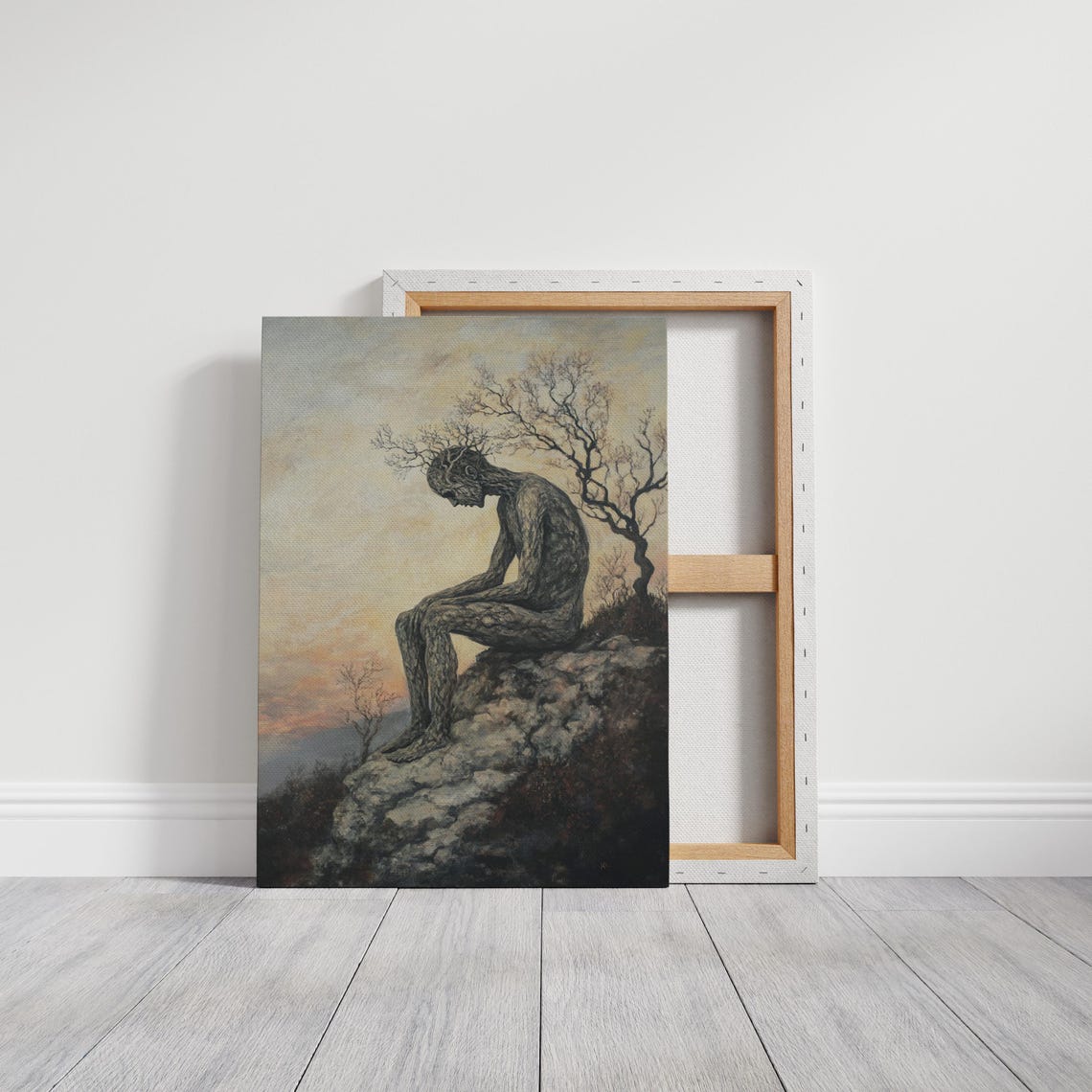 Tree Man Cliff Sunset Surreal Nature Spirit Fantasy Art Poster - Image 6
