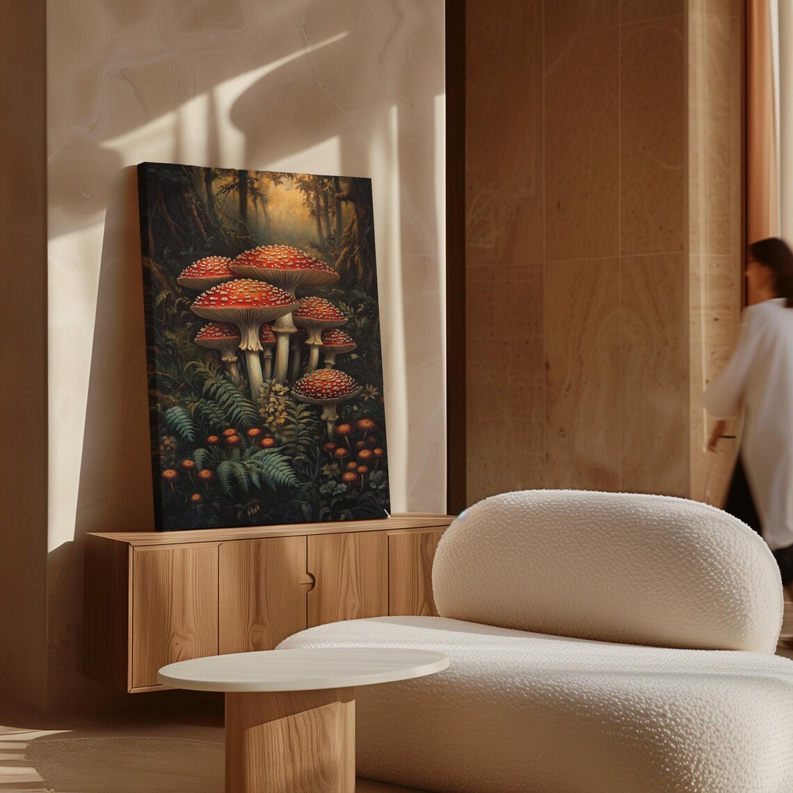 Enchanted Forest Fly Agaric Mushrooms, Rustic Decor - Image 6