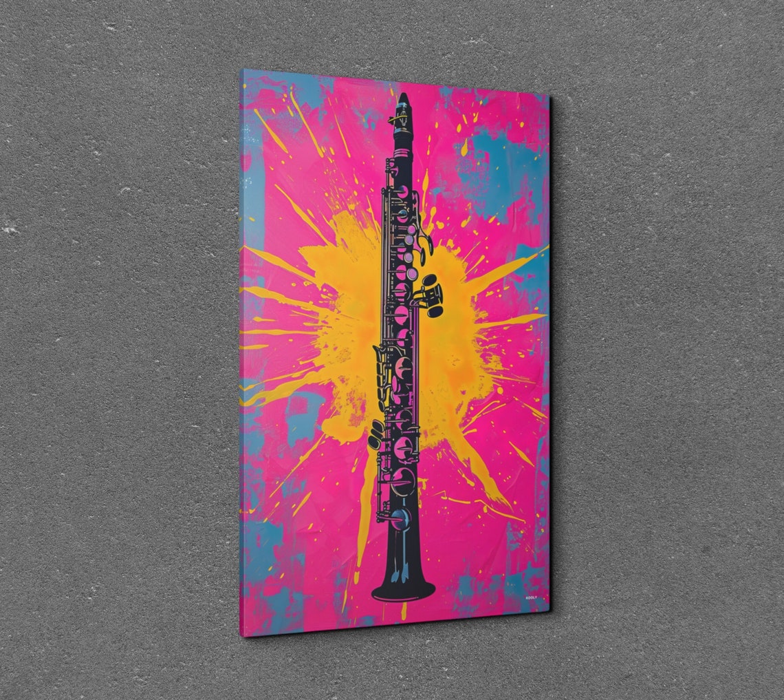 Pop Art Clarinet Art Print - Image 3