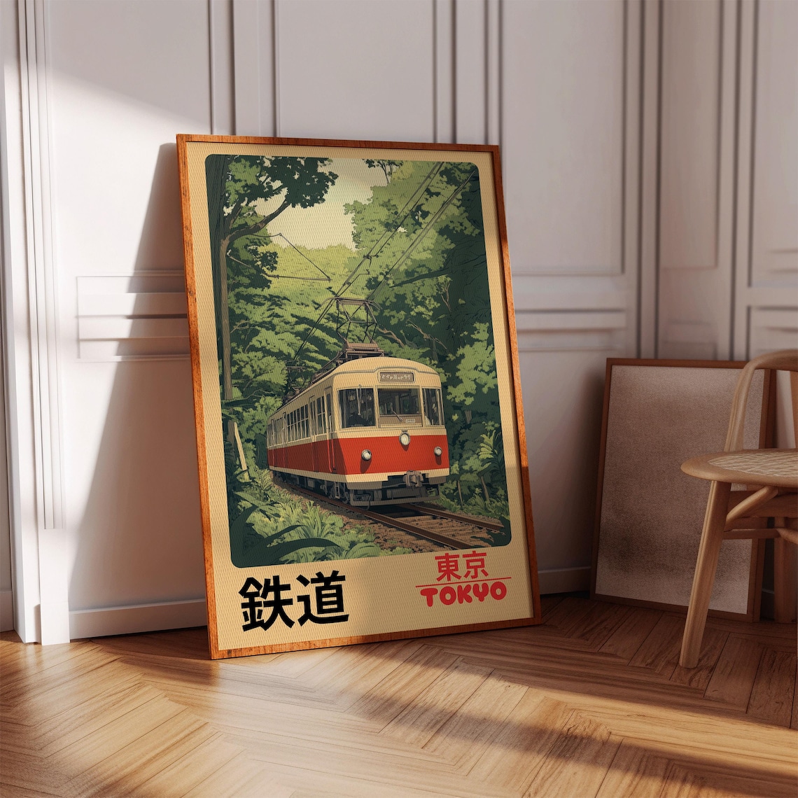 Retro Tokyo Railway Travel Poster, Vintage Japan - Image 4