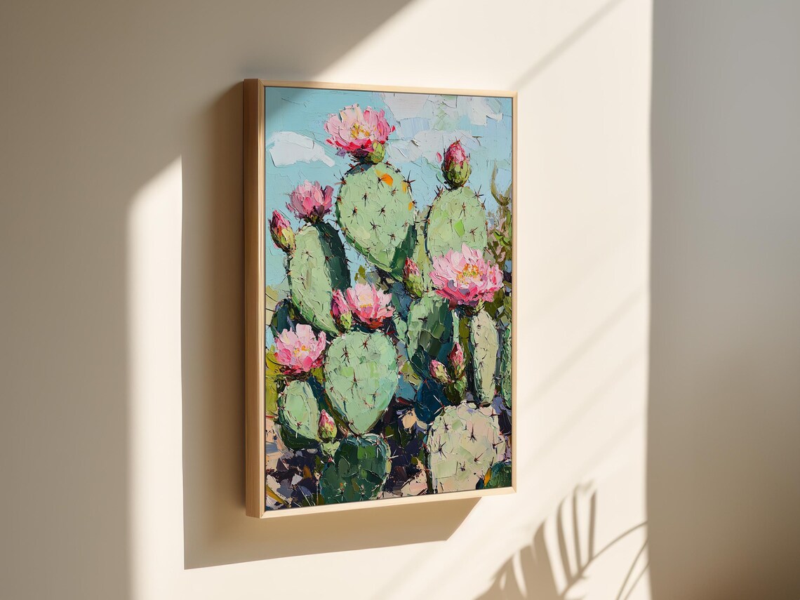 Prickly Pear Cactus Art Print, Desert Botanical - Image 6