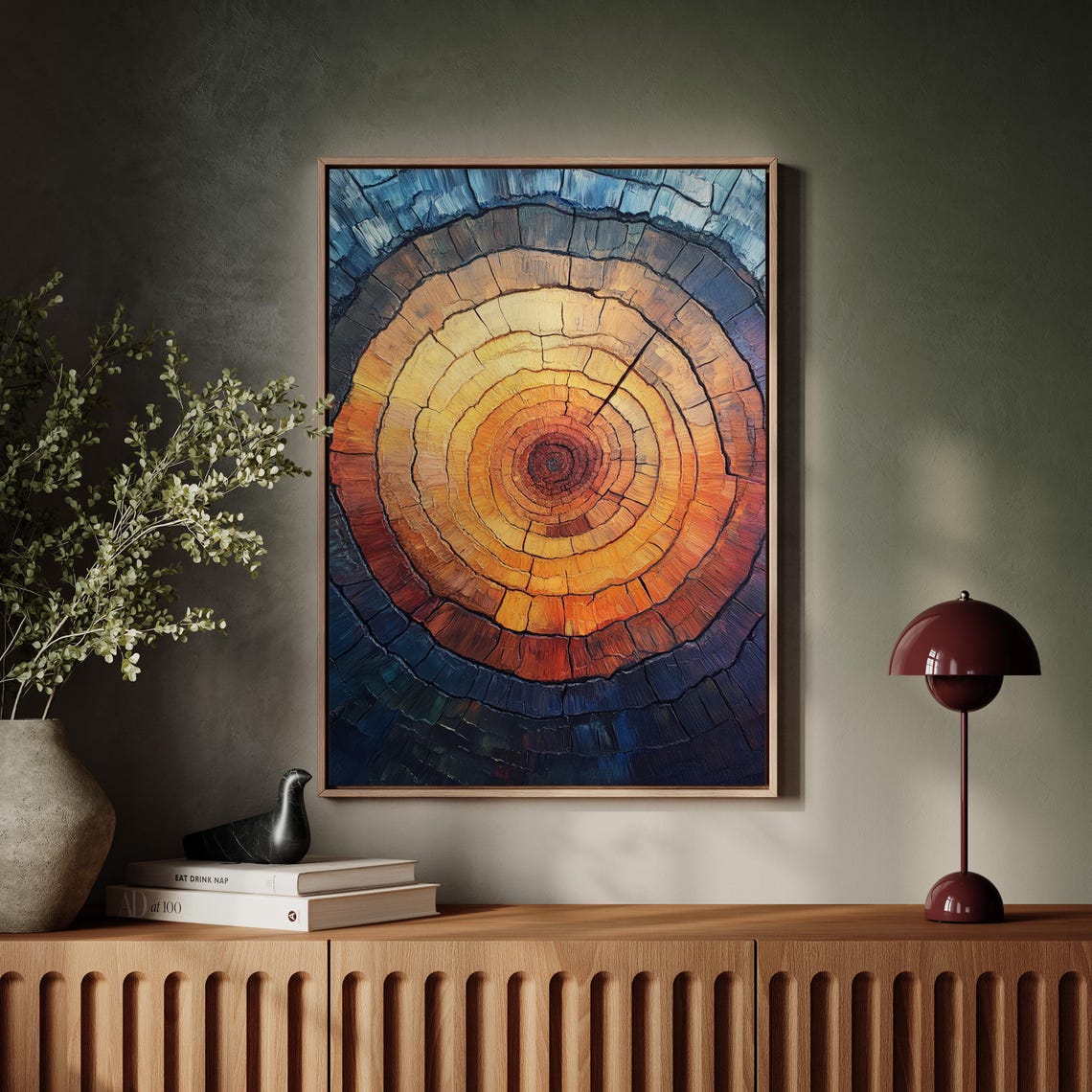 Tree Rings Art, Abstract Wood Texture - Image 7