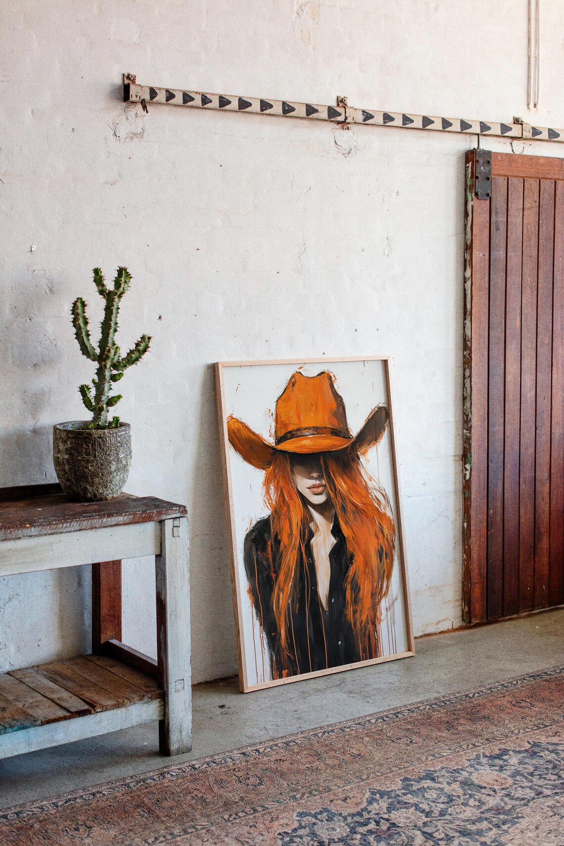 Cowgirl, Western Painting for Home or Office - Image 3