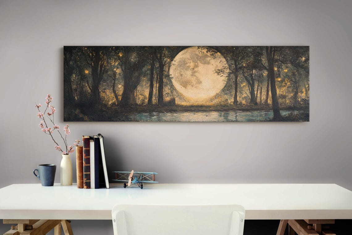 Full Moon Forest - Mystical Landscape - Image 3