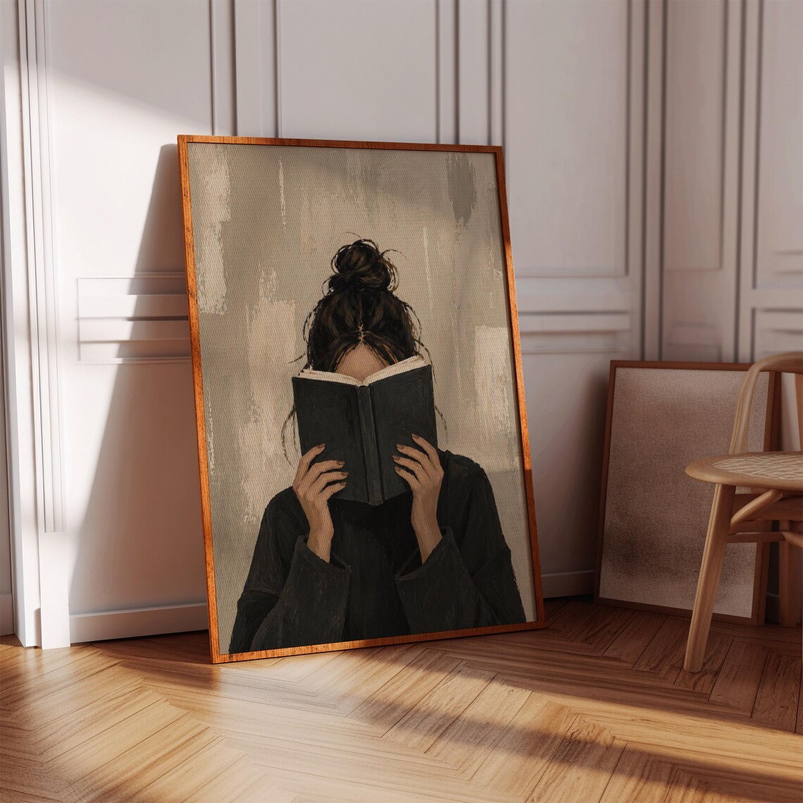 Woman Reading Art Print, Gift For Bookworm