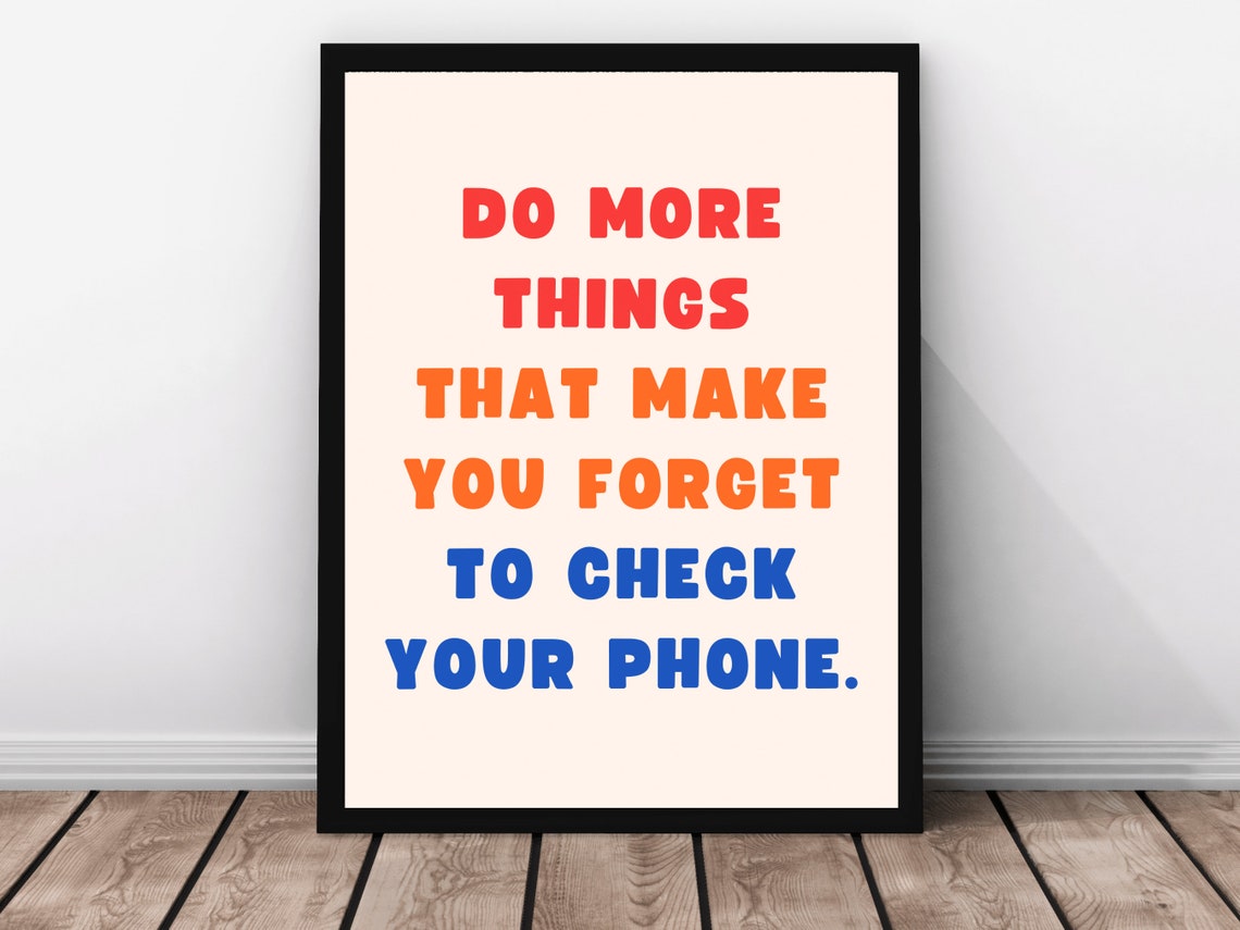 Do More Things Colorful Bold Typography Motivational Quote Wall Poster