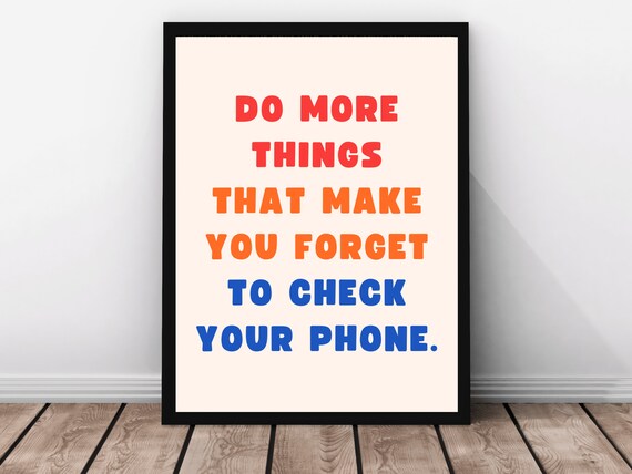 Do More Things Colorful Bold Typography Motivational Quote Wall Poster