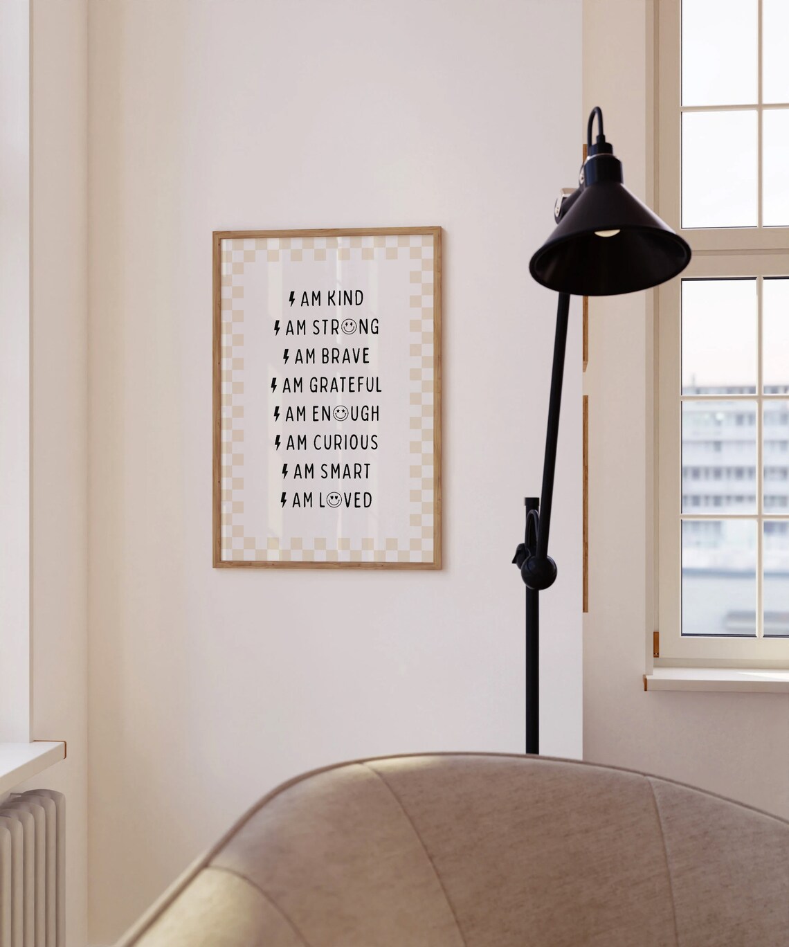 Affirmations Black Nursery Decor Kids Affirmation Poster - Image 3