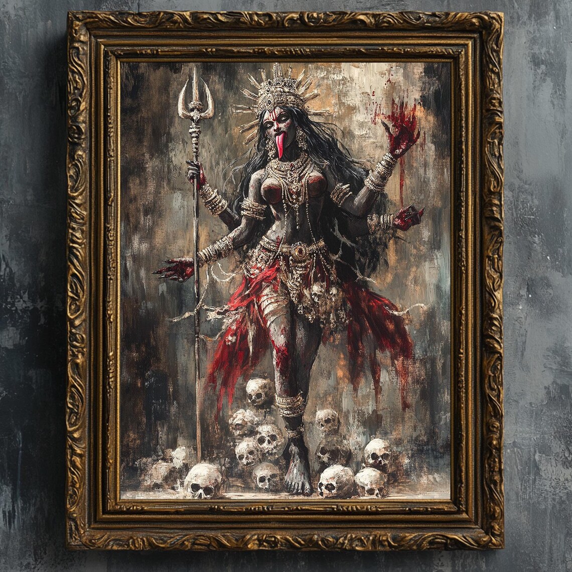Kali Fine Art Print, Pagan Indian Goddess