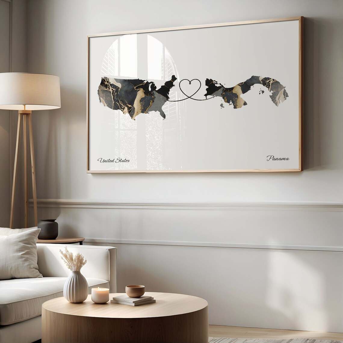 USA to Panama Map Poster, Travel Wall Art - Image 2