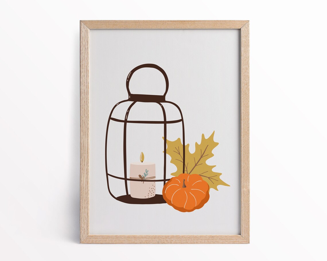 Autumn Pumpkin Thanksgiving Wall Art - Image 2
