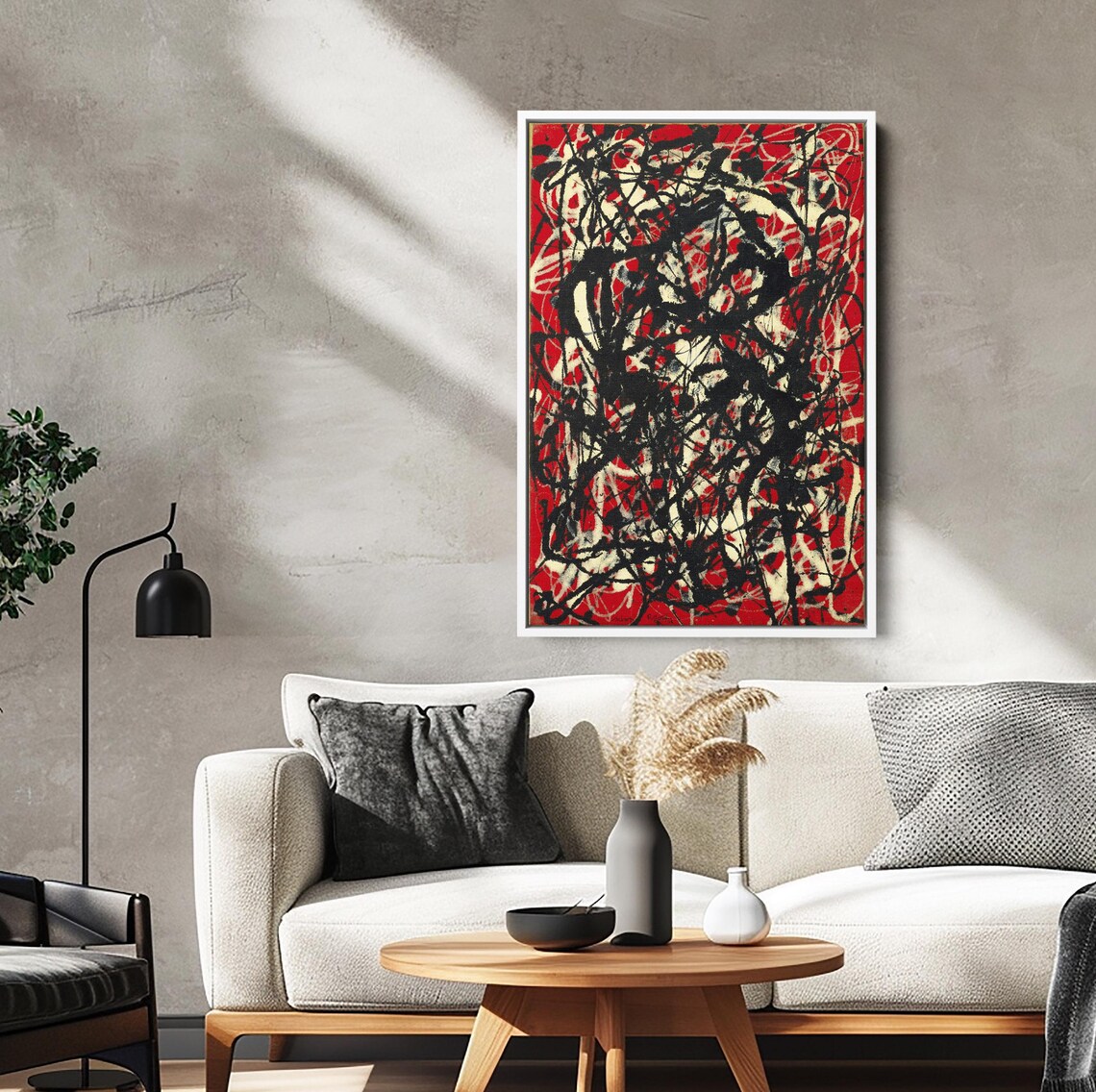 Jackson Pollock-Inspired Abstract Drip Art Print - Image 4