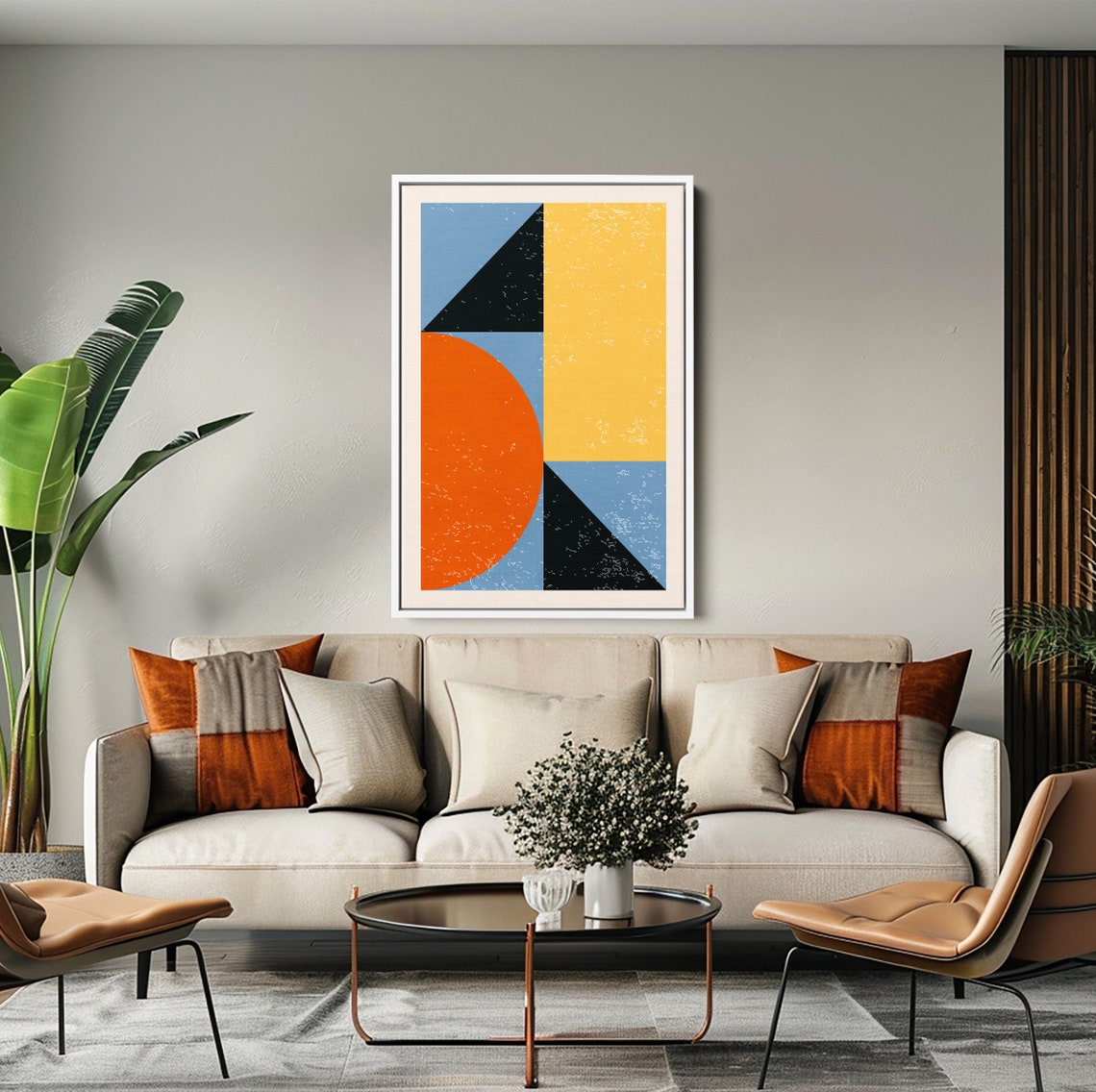 Geometric Shapes Wall Art Minimalist Shapes Painting Art Contemporary Art Print Modern Painting Large Wall Art Colorful Prints - Image 3