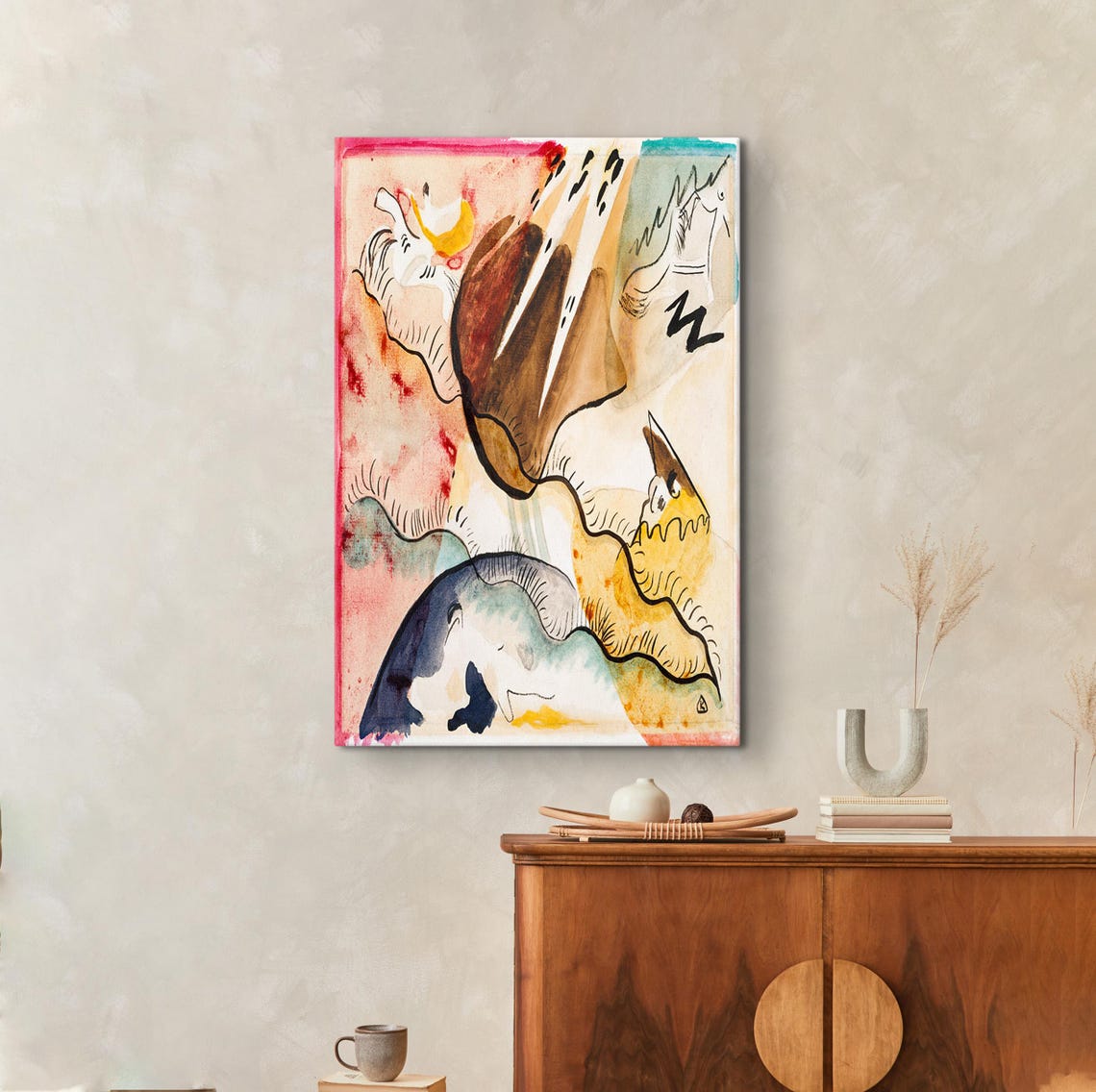 Wassily Kandinsky Poster Fine Reproduction Wall Art Modern Wall Art Museum Print Abstract Art Gicle Art Print Colorful Kandinsky Art - Image 2