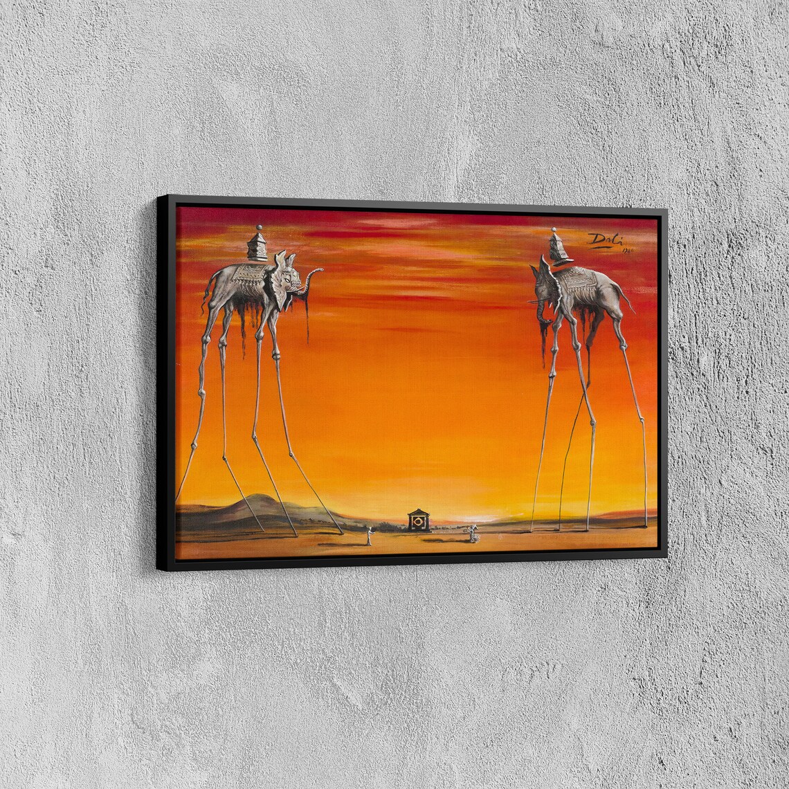 Salvador Dali The Elephants Stilt-Legged Sunset Surreal Poster - Image 7