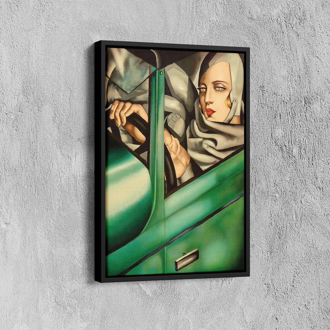 Tamara De Lempicka Self Portrait Green Bugatti Art Deco Poster - Image 7
