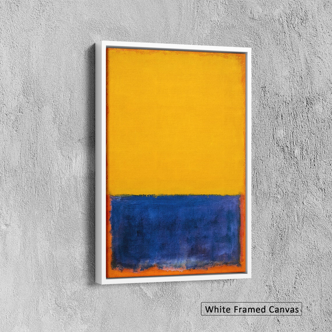 Mark Rothko Yellow Over Bluee Print Mark Rothko Paintings Exhibition Poster Modern Art Expressionism Abstract Wall Art Reproduction - Image 6