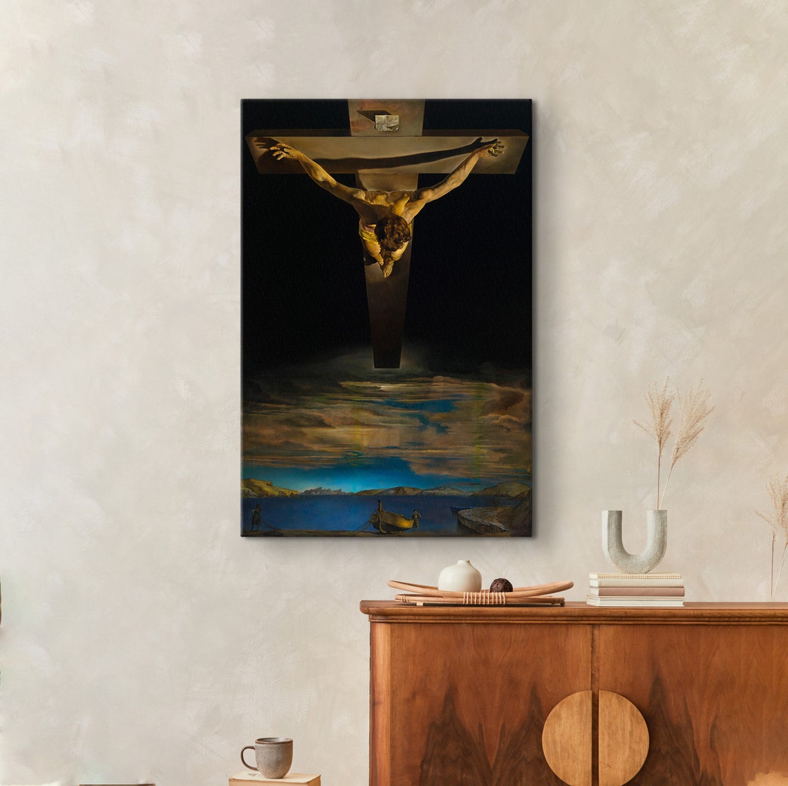 Salvador Dali Christ Of St John Of The Cross Prints Lord Jesus Poster Reproduction Poster Exhibition Poster Surrealism Art Dali Jesus - Image 2