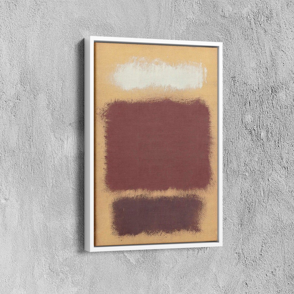 Mark Rothko Claret Red Over Beige Abstract Expressionist Art Poster - Image 6