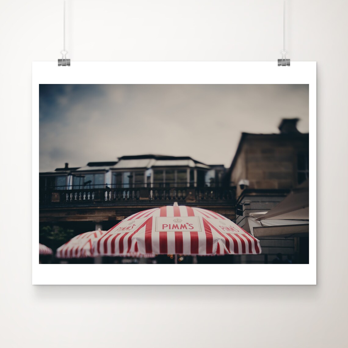 Pimm's Striped Umbrella Covent Garden London Photography Print