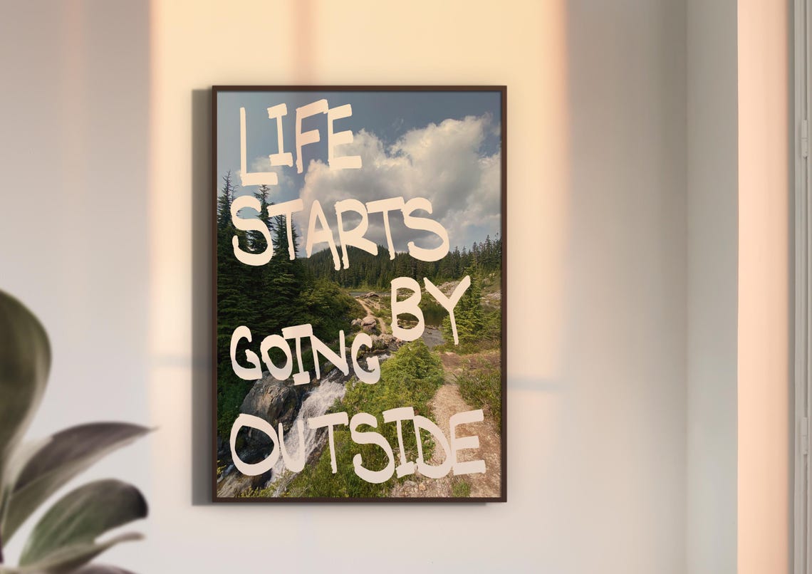 Modern Mountain Art Print - Image 3
