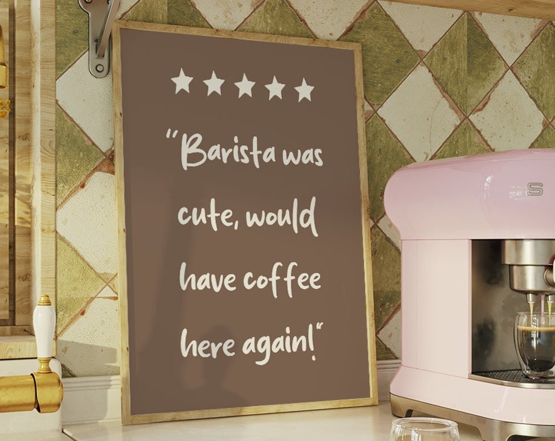 Coffee Bar Wall Art Boho Minimalist Prints Modern Art Bohominimalistdecor Trendy Coffee Art File