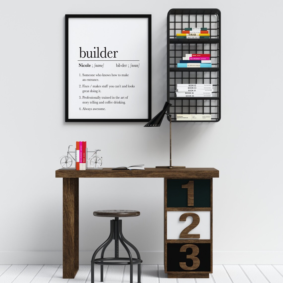 Builder Definition Poster Print, Gift for Dad - Image 2