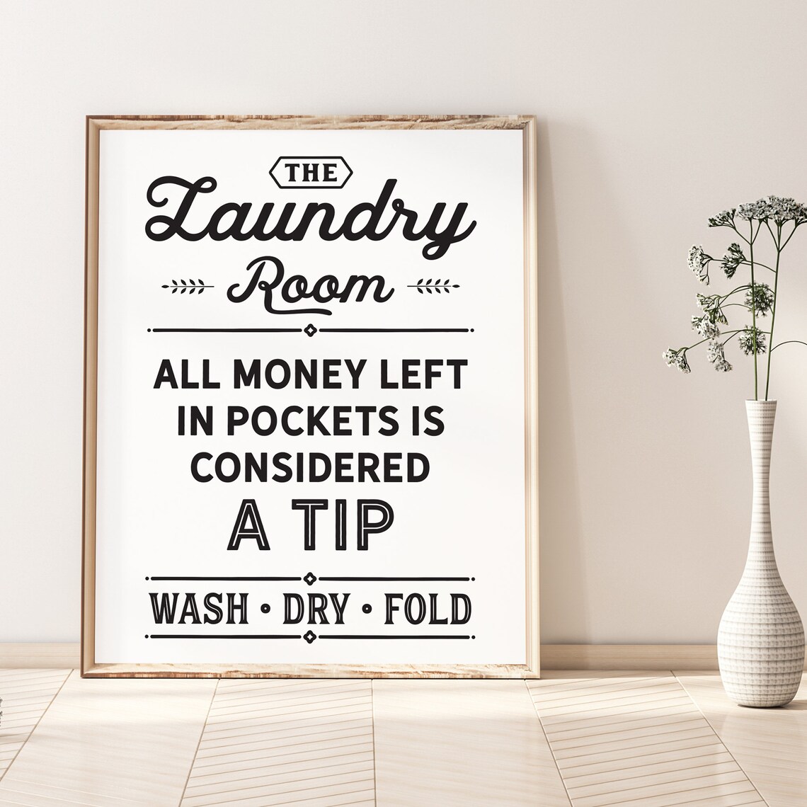 Laundry Room Sign, Funny Washroom Wall Art Print - Image 2