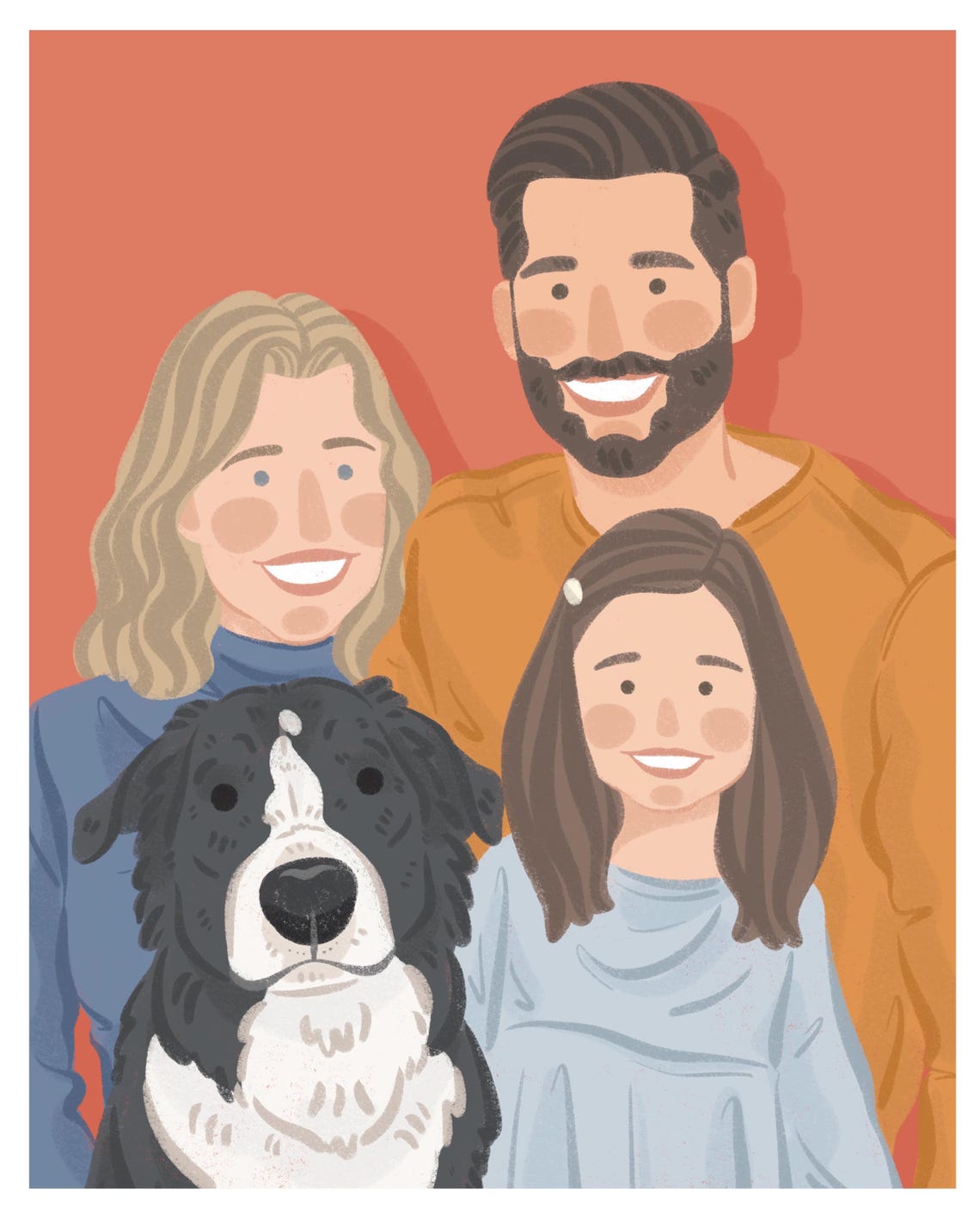 Custom Family Portrait Illustration