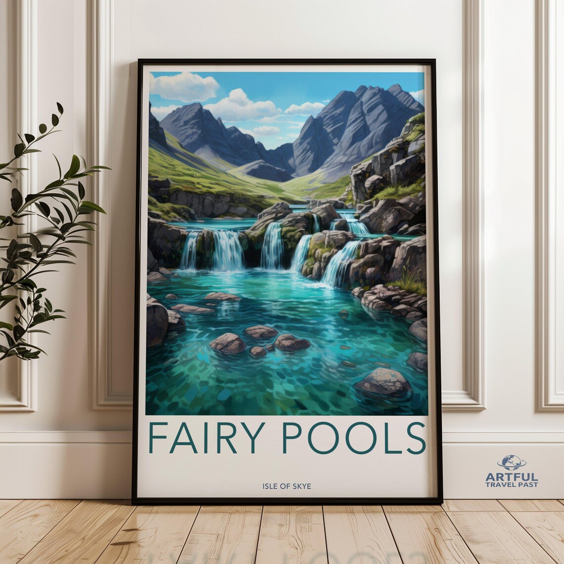 Fairy Pools, Isle of Skye Scottish Landscape Art Print