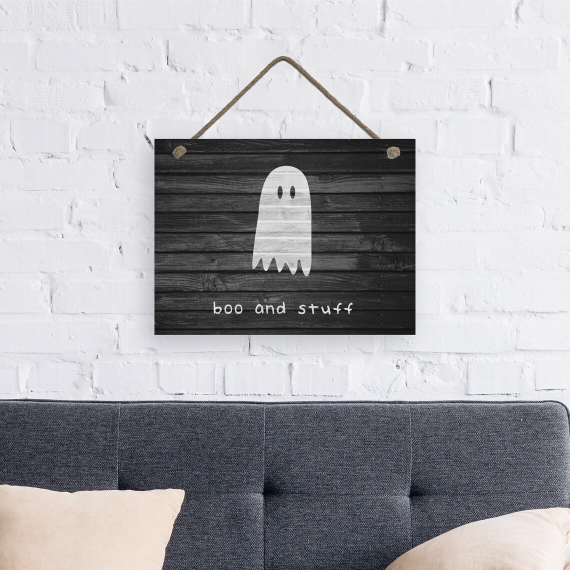 Boo And Stuff Cute Halloween Farmhouse Poster - Image 2