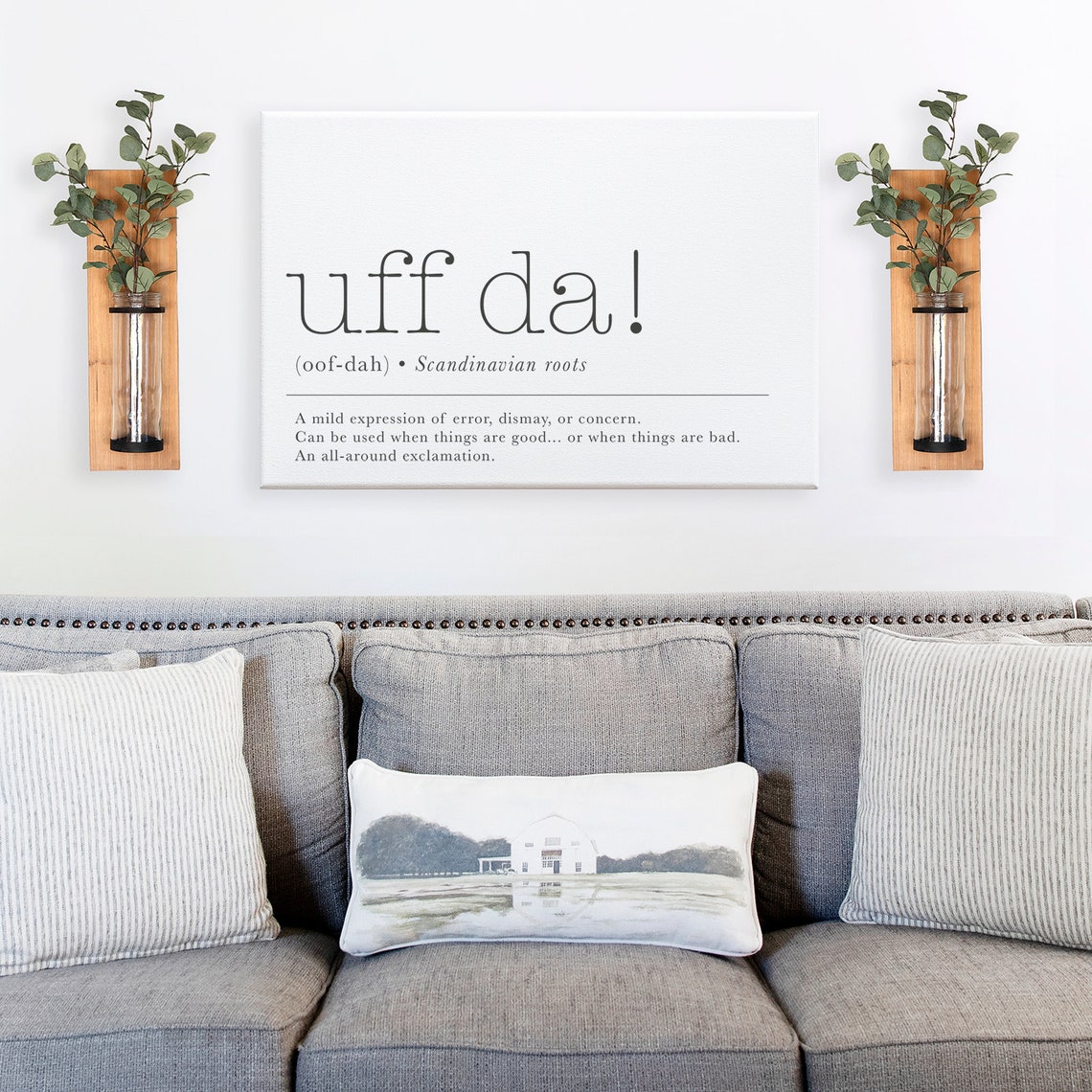 Funny Uff Da Definition Sign Scandinavian Midwestern Slang Poster - Image 3