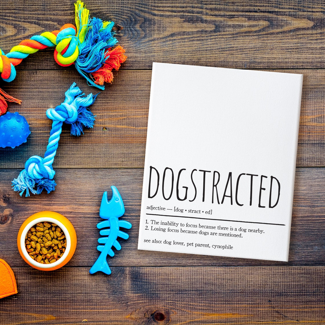 Dogstracted Funny Dog Definition Print for Pet Parents Decor - Image 3