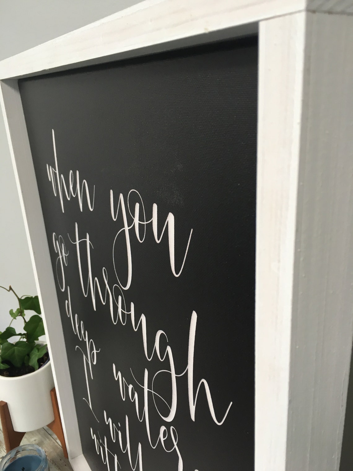 When You Go Through Deep Waters Isaiah 432 Script Scripture Poster - Image 3