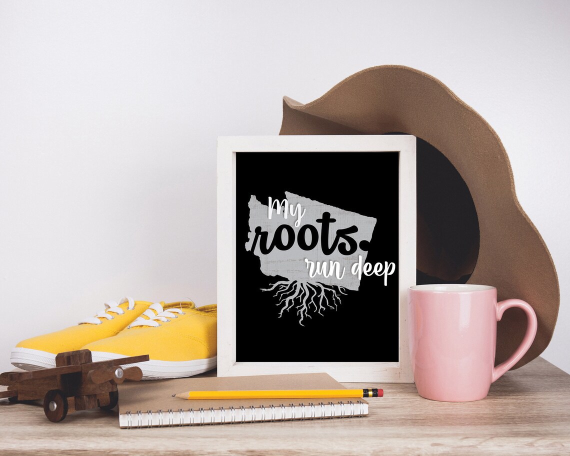 My Roots Run Deep Custom State Office Decor - Image 3