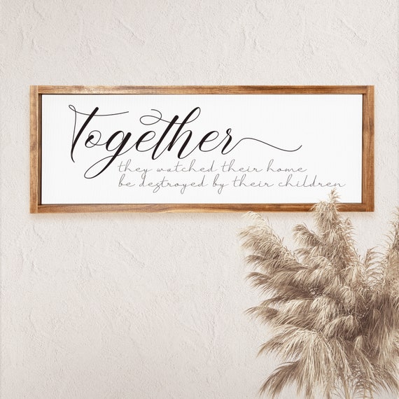 Together They Watched Their Home Be Destroyed, Wall Art Print