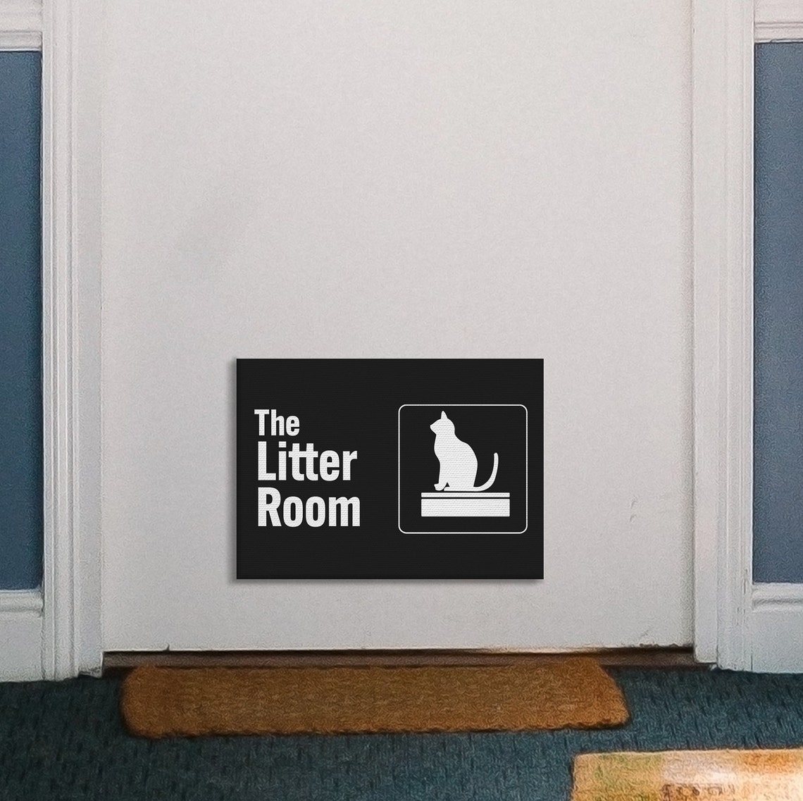 The Litter Room Funny Cat Sign Humorous Pet Owner Wall Decor Poster - Image 3