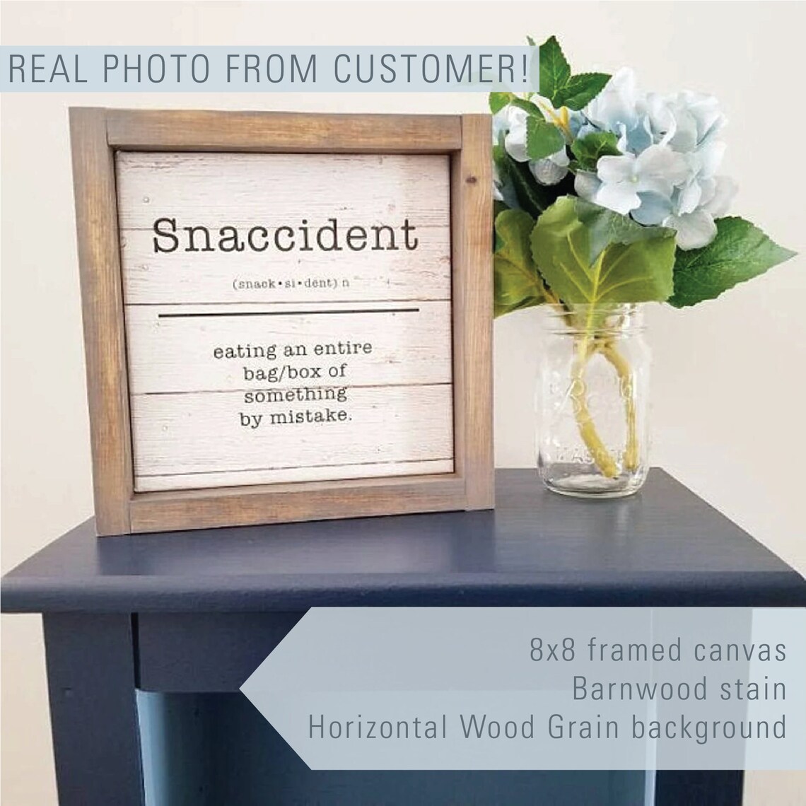 Snaccident Definition Funny Kitchen Wall Art Print - Image 2