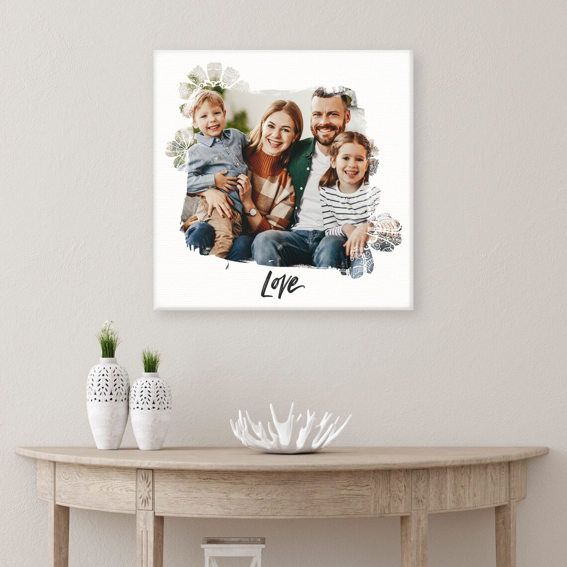 Custom Family Portrait Watercolor-Style Art Print - Image 3