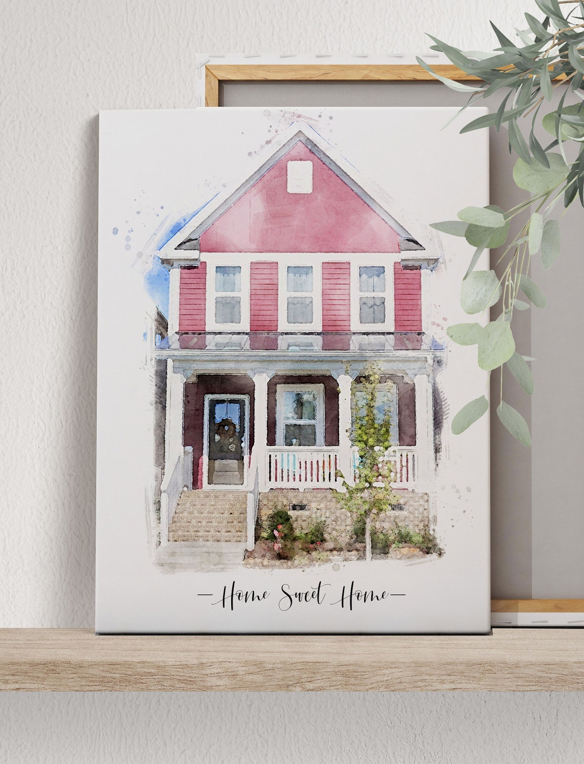 Custom Watercolor House Portrait Print Personalized Home Gift - Image 3