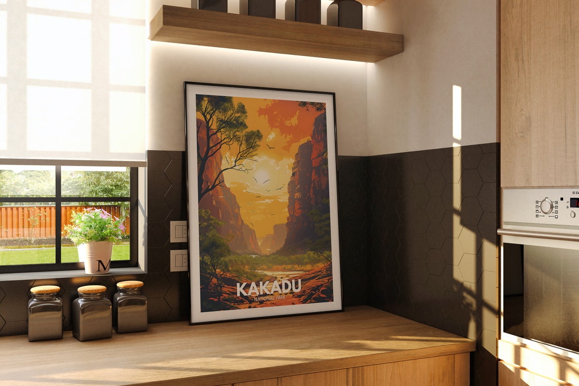 Kakadu National Park Sunset Outback Canyon Red Cliffs Poster - Image 2