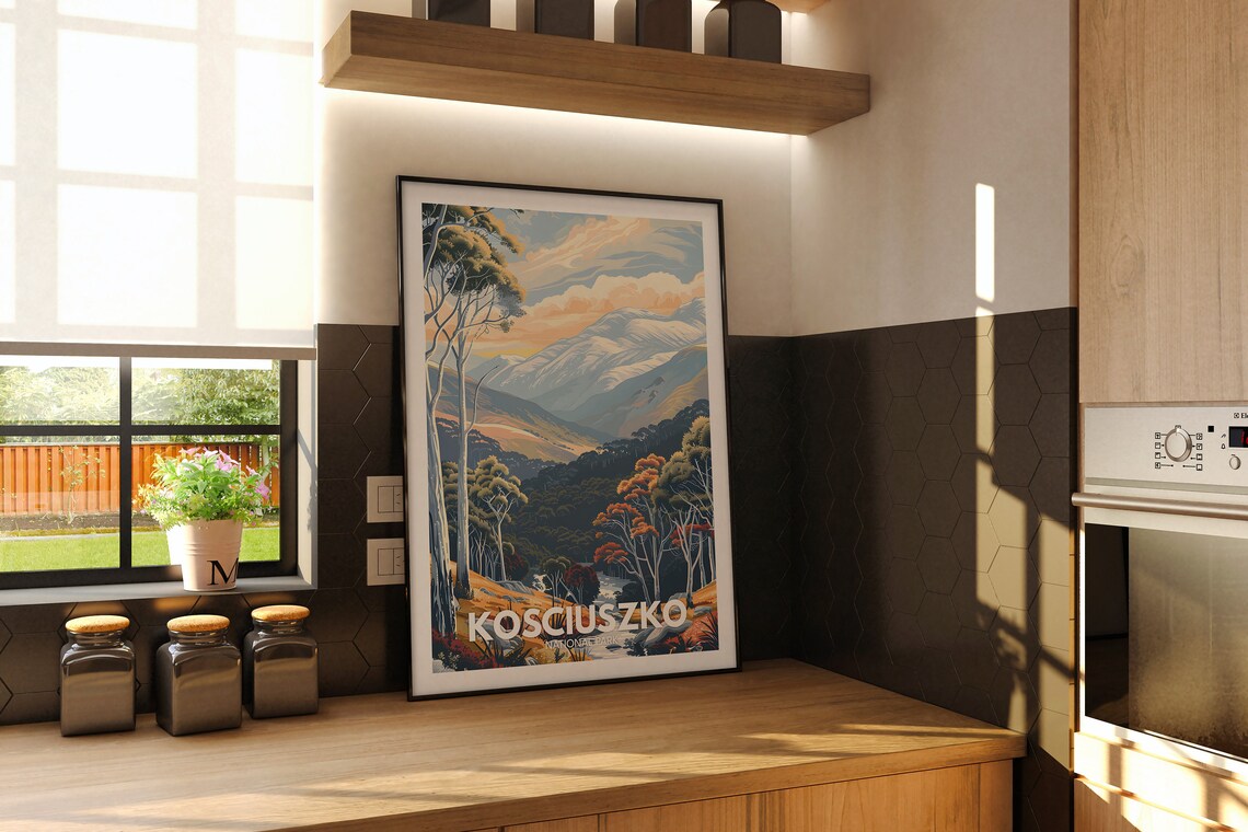 Kosciuszko National Park Snowy Mountains Eucalyptus Valley Australia Poster - Image 2