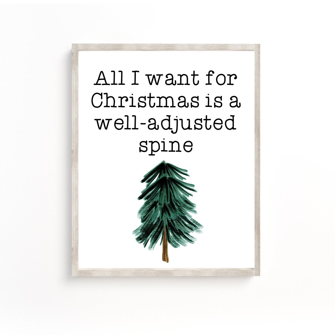 Chiropractic Office Christmas Decor Art Print