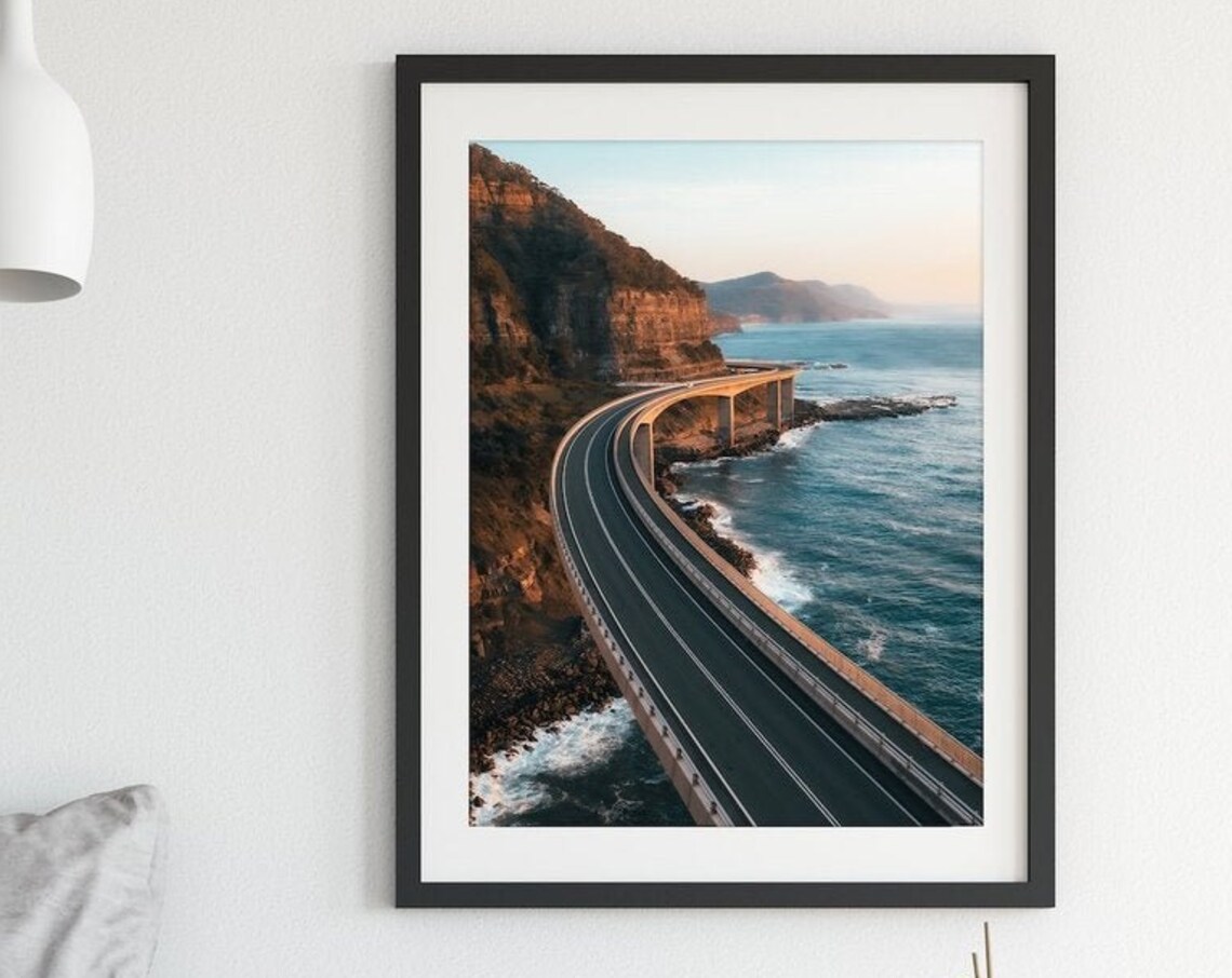 Sea Cliff Bridge Wollongong Coastal Highway Ocean Viaduct Poster - Image 3