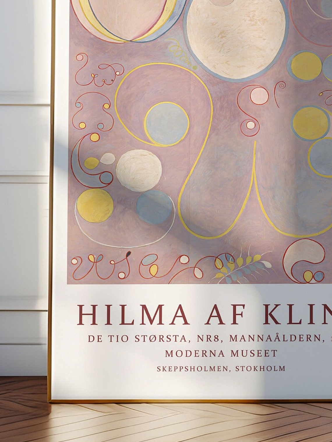 Hilma Af Klint De Tio Storsta Nr 8 1907 Pastel Abstract Circles Poster - Image 3