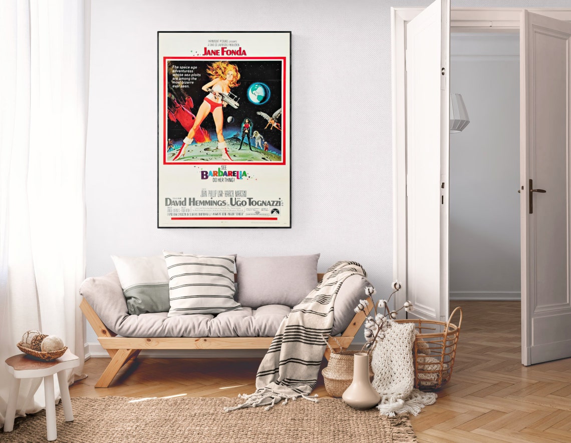 Barbarella Jane Fonda 1968 Sci-Fi Cult Classic Cinema Wall Art Decor - Image 2