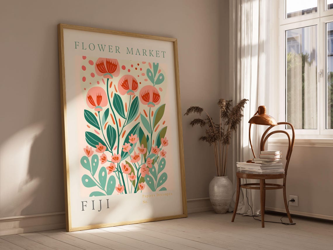 Flower Market Print Prints Poster Matisse Wall Art Fiji