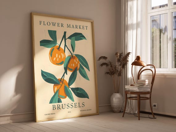 Brussels Flower Market Print Poster Matisse Wall Art