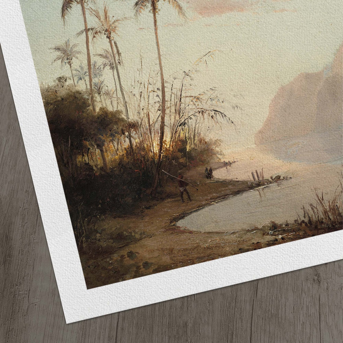 Vintage Virgin Islands Oil Painting A Creek In St Thomas Virgin Islands By Camille Pissarro 142 - Image 2